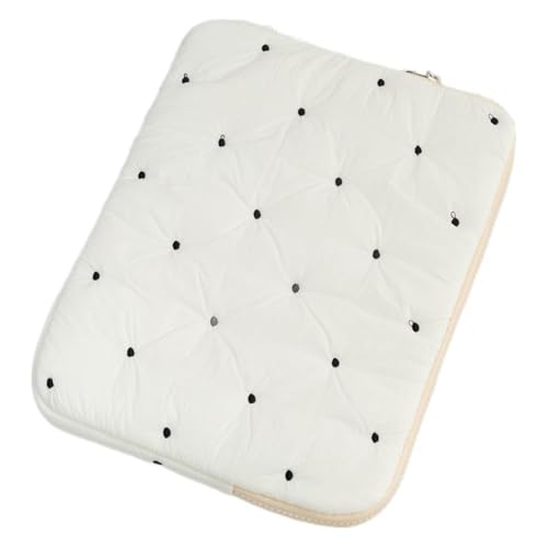 AMZLORD Polka Dot -Laptop -Tasche 15 -Zoll -Schock -Proof -Tablettenhülsenbeutel for Männer Männer (weiß) von AMZLORD