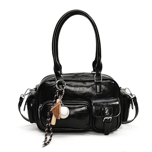 AMZLORD Retro -Handtasche mit mehreren Taschen, Kissenbeutel, weicher Leder -Achselbeutel, 2 von AMZLORD