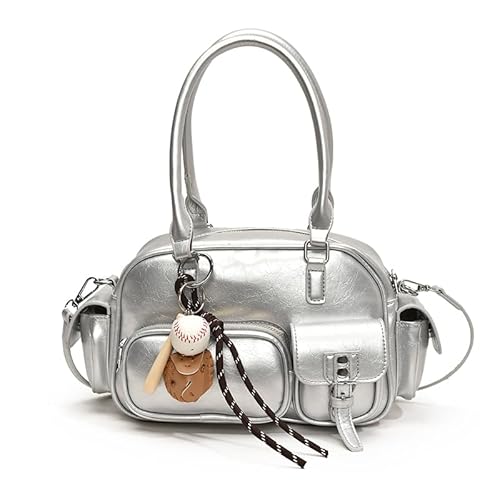 AMZLORD Retro -Handtasche mit mehreren Taschen, Kissenbeutel, weicher Leder -Achselbeutel, 2 von AMZLORD