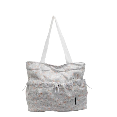 AMZLORD Trendige Schulterhandtasche mit Griffblumungstasche for Frauen Mädchen (grau) von AMZLORD