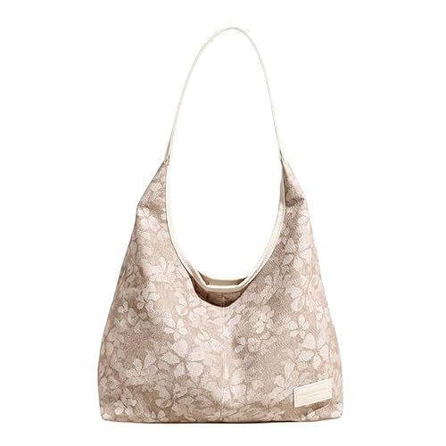 AMZLORD Umhängetasche mit Taschen Einkaufstasche for Frauen Mädchen Damen arbeiten Reisen (weiß) von AMZLORD