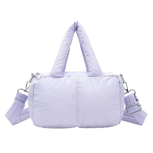 AMZLORD Weiche gepolsterte Umhängetasche mit abnehmbarem Riemen zum täglichen Gebrauch (lila) von AMZLORD