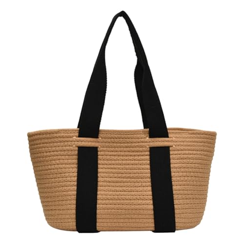 AMZLORD Women Seaside Stroh Date Umhängetasche große Kapazität gewebte Tasche Handtasche (Khaki) von AMZLORD