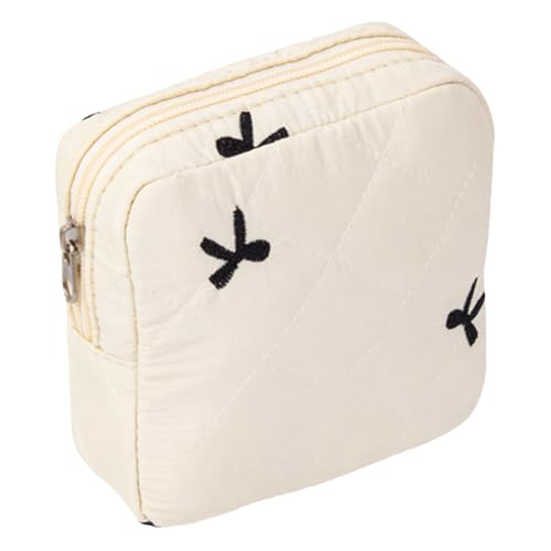 Amzlord -Make -up -Tasche for Geldbörse for Frauen und Mädchen Gesteppte Kosmetasche Cartoon Cartoon süße Reise Kosmetische Beutel Sanitär -Servietten -Aufbewahrungstasche von AMZLORD