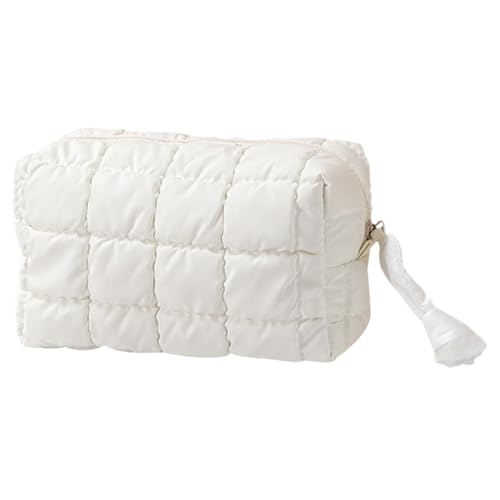 Gesteppte Baumwollpuffer Make -up -Beutel süße Make -up -Tasche for Frauenreisen (Seeblau) von AMZLORD