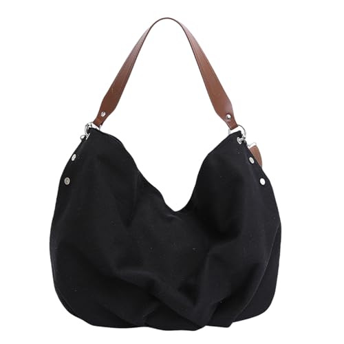 Leinwand Maillard Utility Tasche Tasche Feste Farbbeutel PUSS Handtasche (schwarz) von AMZLORD