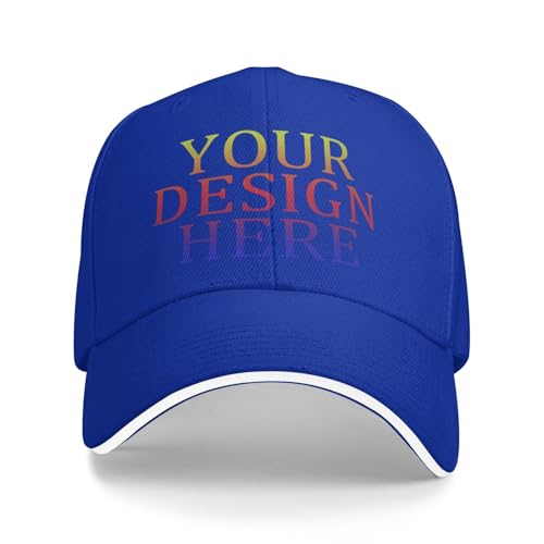 AMZLRR Baseballkappe personalisiertes Cap selbst gestalten mit Foto/Logo/Text gestalten | Verstellbare Cap für Männer & Frauen von AMZLRR
