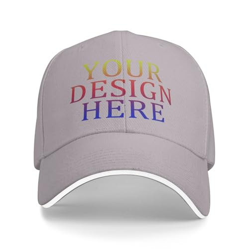 AMZLRR Baseballkappe personalisiertes Cap selbst gestalten mit Foto/Logo/Text gestalten | Verstellbare Cap für Männer & Frauen von AMZLRR