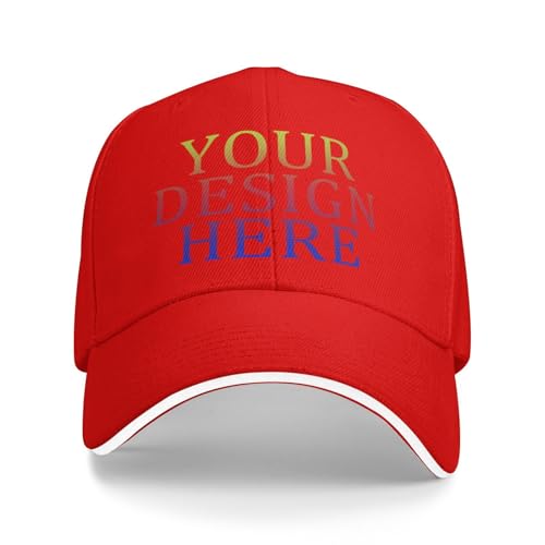 AMZLRR Baseballkappe personalisiertes Cap selbst gestalten mit Foto/Logo/Text gestalten | Verstellbare Cap für Männer & Frauen von AMZLRR