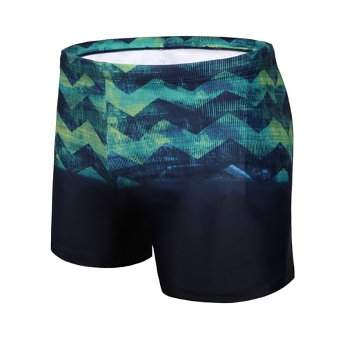 AMZSPORT Badehose Herren Kurz Schwimmhose Eng Wassersport Badeshorts, Grün XXL von AMZSPORT