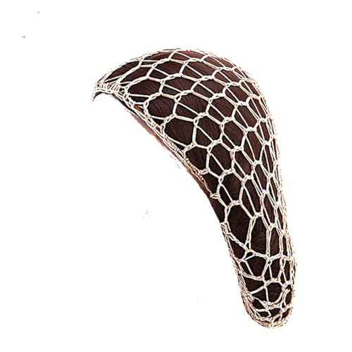 AMateschitz 2 Stück Mesh Häkelhaarnetz Damen Häkel Haarwickel Haarnetz Strick Häkel Schlauchmütze Netz Gestrickt Haarabdeckung Crochet Hairnet Frauen Schlafmütze Schlafkappe Schwarz Einheitsgröße von AMateschitz