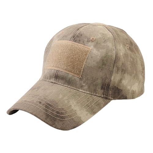 AMateschitz Baseballkappen Camouflage Baseball Cap Camo Baseballmütze mit Klettverschluss Verstellbarer Baseball Kappen Multicam Sportkappe für Freien Sport Jagd Angeln Camping Jungle #6 55-61cm von AMateschitz