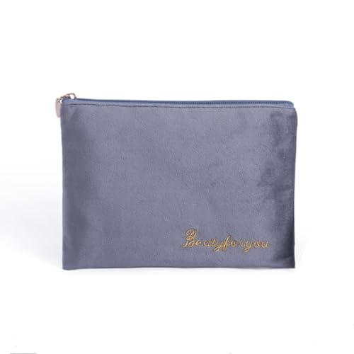 AMateschitz Kosmetiktasche Samt Kulturtasche Wasserdicht Kulturbeutel Reise Make up Tasche Tragbare Schminktasche Cosmetic Bag Kosmetikbag Organizer Bag Waschtasche für Alltag Grau C AMateschitz Kosmetiktasche Samt Kulturtasche Wasserdicht Kulturbeutel Reise Make up Tasche Tragbare Schminktasche Cosmetic Bag Kosmetikbag Organizer Bag Waschtasche für Alltag Grau C von AMateschitz