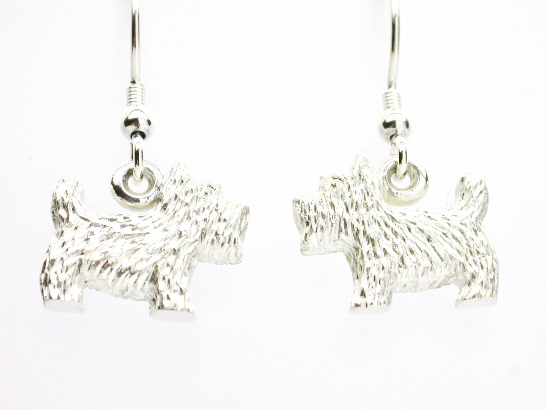 sterling Silber 925 Scotty Hund Tropfen Ohrringe sterling Silber 925 Scotty Hund Tropfen Ohrringe von AMcCJewellery