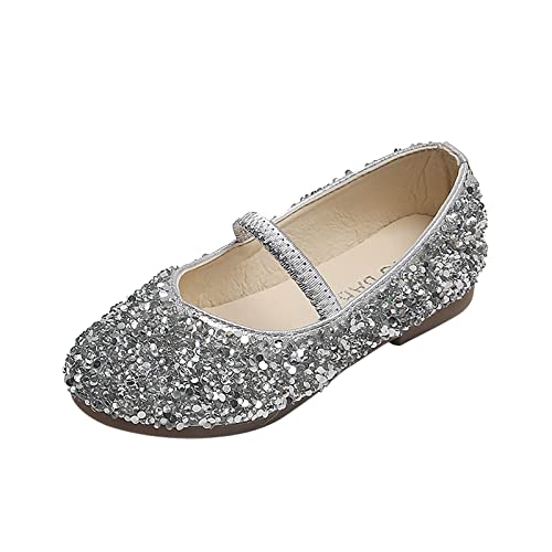 AMhomely Mädchen Sandalen Glitzer Prinzessin Schuhe Pailletten Party Mary Jane flache flache Absätze Sandalen Sparkly Glitter Dress Up Schuhe für Party Hochzeit Blume Cosplay 3-11 Jahre, Ein Silber AMhomely Mädchen Sandalen Glitzer Prinzessin Schuhe Pailletten Party Mary Jane flache flache Absätze Sandalen Sparkly Glitter Dress Up Schuhe für Party Hochzeit Blume Cosplay 3-11 Jahre, Ein Silber von AMhomely
