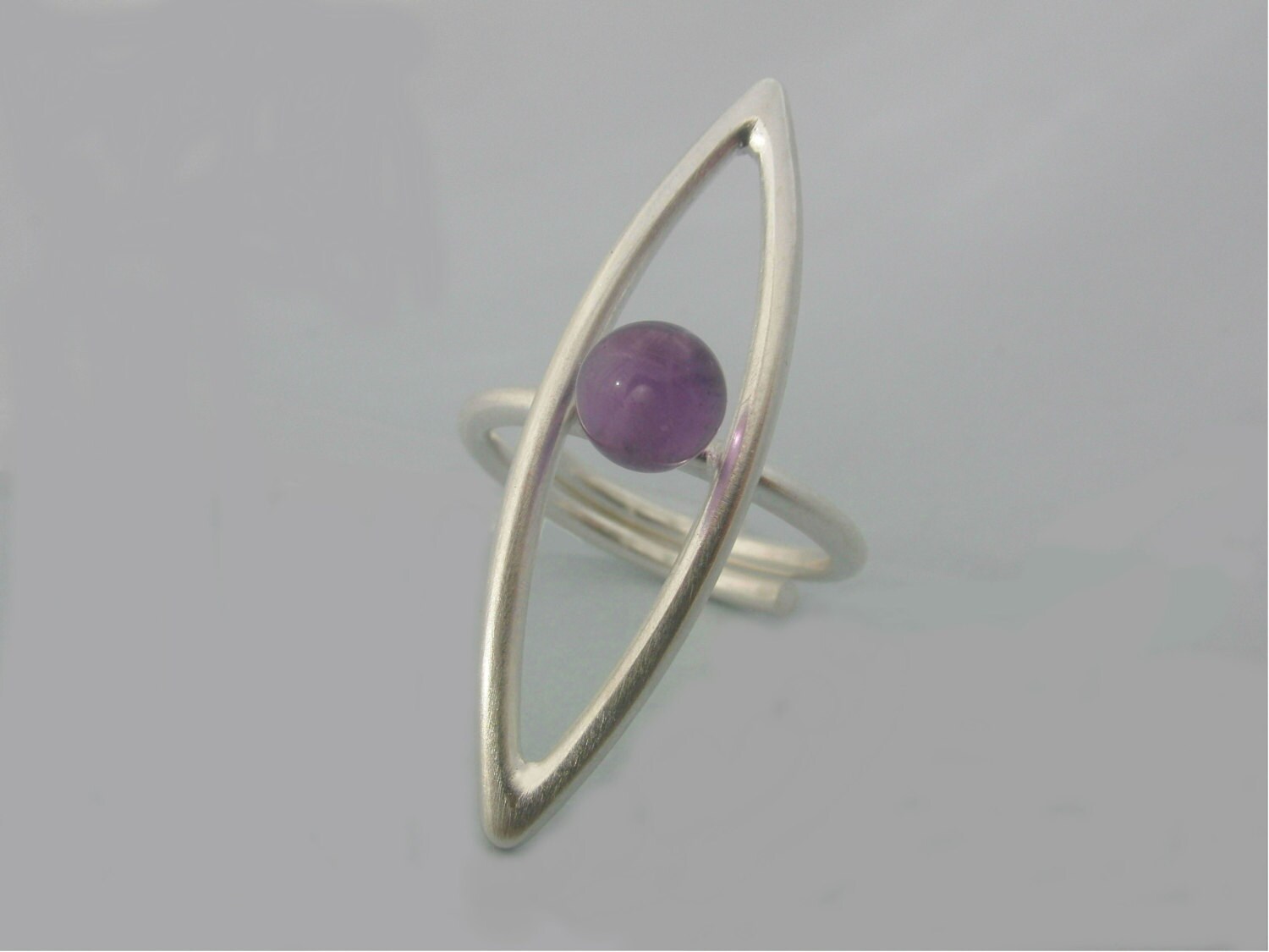 Handgemachte Rose Amethyst Sterling Silber Ring - Verstellbare Statement Handgemachte Rose Amethyst Sterling Silber Ring - Verstellbare Statement von AMjewelryStudio