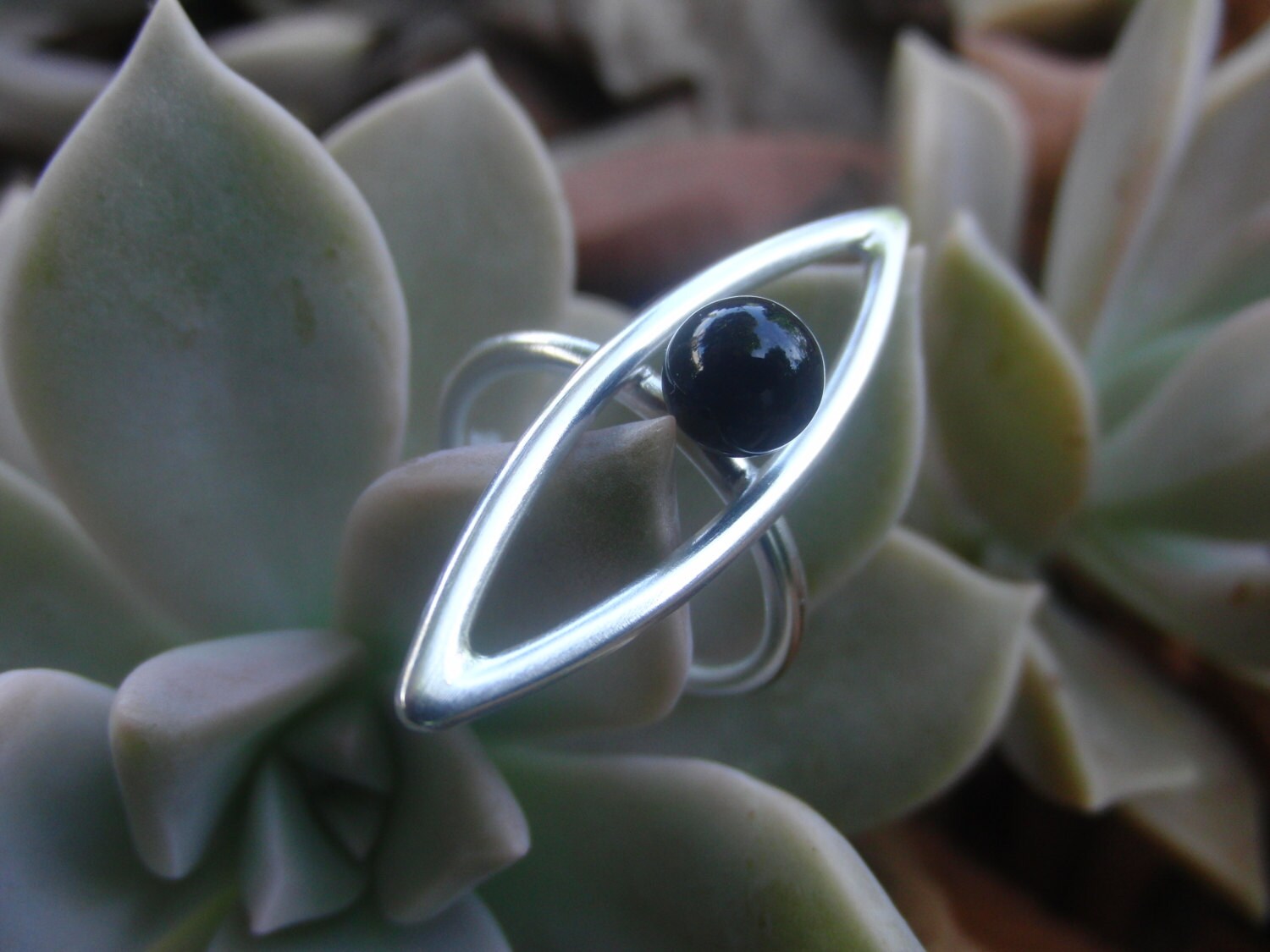 Handgemachte Schwarz Onyx Sterling Silber Ring - Einstellbar Statement Schmuck Handgemachte Schwarz Onyx Sterling Silber Ring - Einstellbar Statement Schmuck von AMjewelryStudio