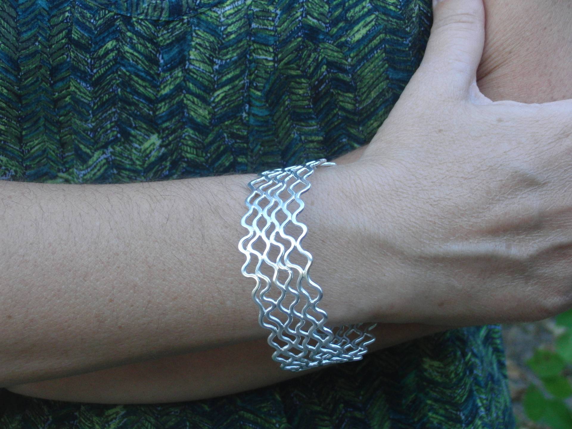 Handgemachte Sterling Silber Statement Armreif Handgemachte Sterling Silber Statement Armreif von AMjewelryStudio