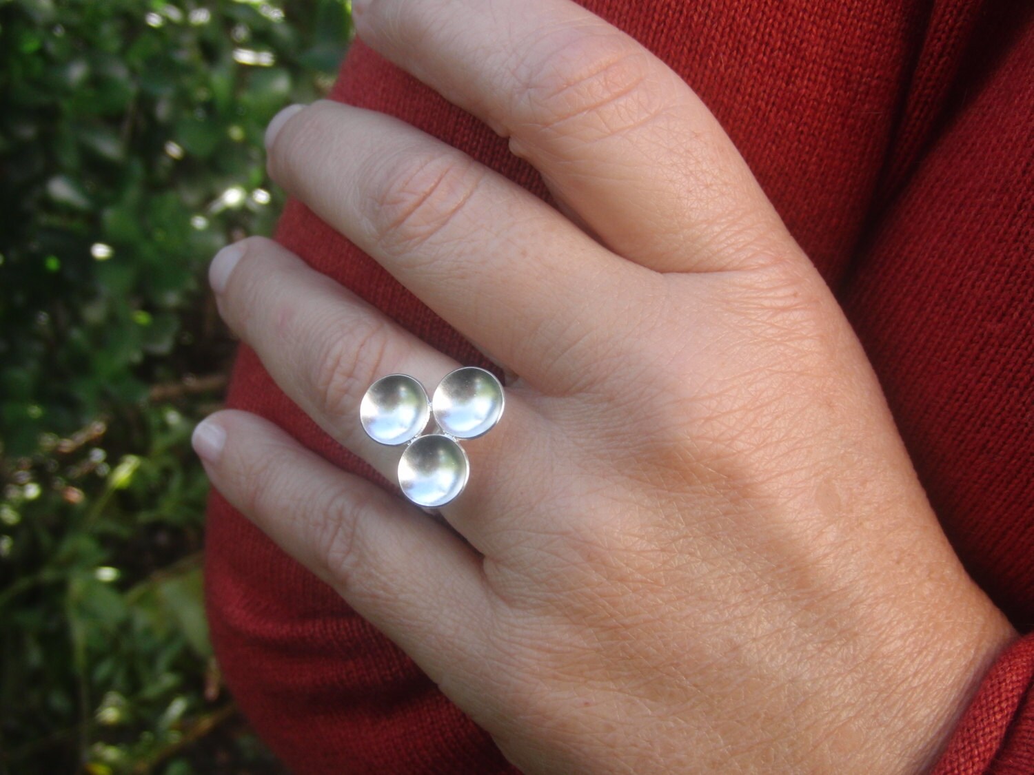 Handgemachte Sterling Silber Statement Ring - Verstellbar Handgemachte Sterling Silber Statement Ring - Verstellbar von AMjewelryStudio