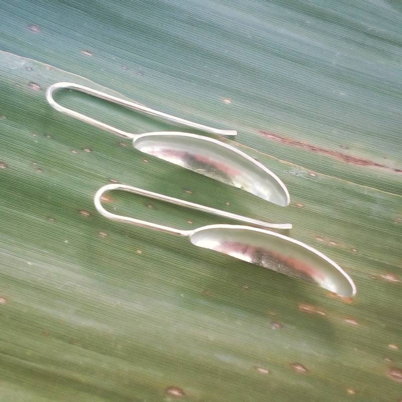 Handmade Sterling Silber Moderne Ohrringe Minimalist Schmuck von AMjewelryStudio