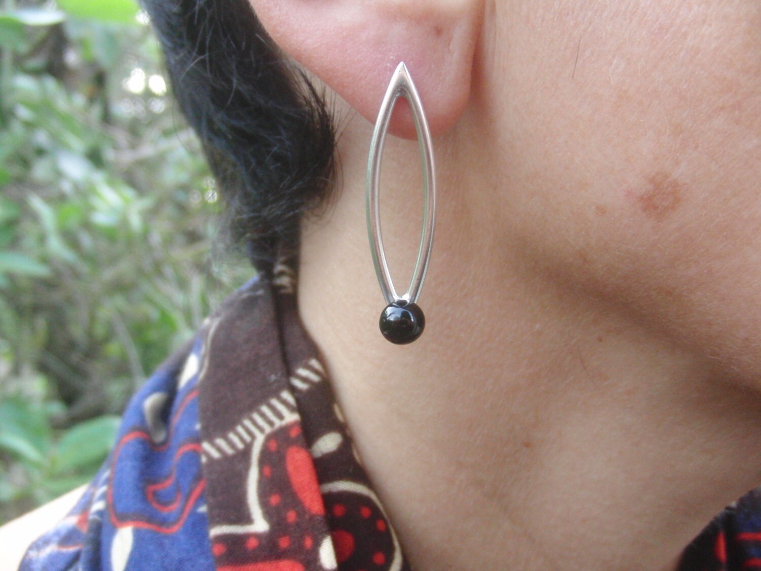 Schwarzer Onyx Ohrringe Sterling Silber Edelstein Stein Schmuck Baumeln Schwarzer Onyx Ohrringe Sterling Silber Edelstein Stein Schmuck Baumeln von AMjewelryStudio