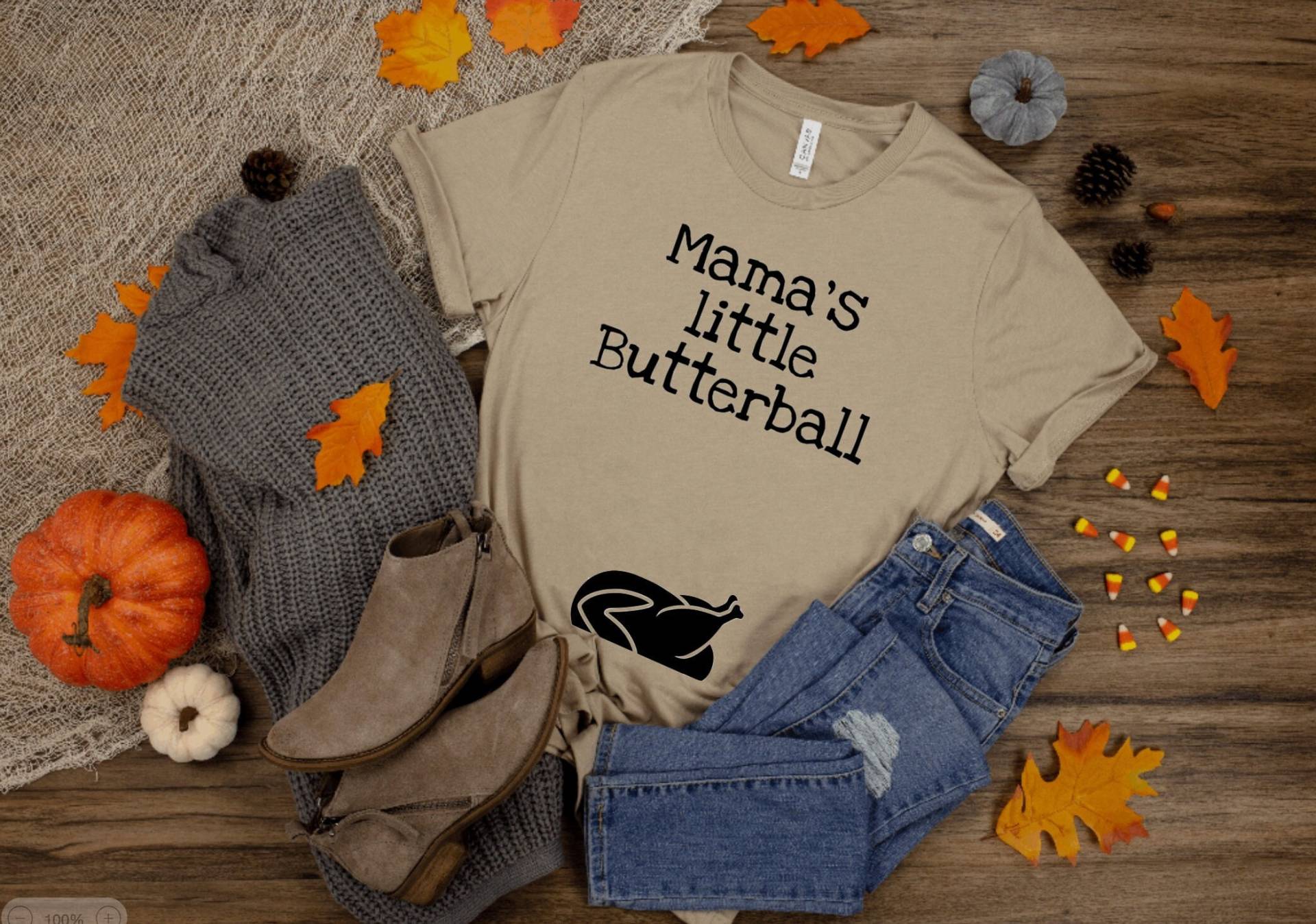 Mamas Little Butterball Umstandsshirt, Süßes Schwangerschaftsshirt, Schwangerschaft Ankündigung Shirt, Photo Prop Shirt von AMommysLoveCo