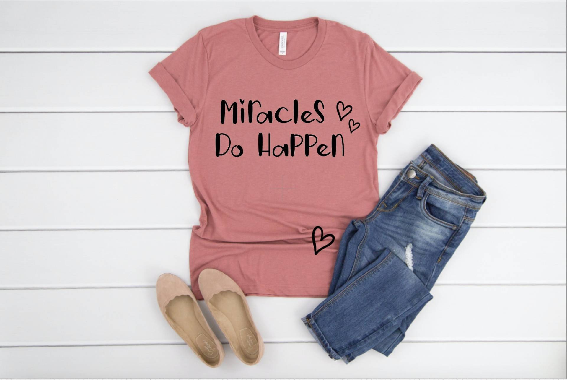 Miracles Do Happen Umstandsshirt, Süßes Schwangerschaft Ankündigung Shirt, Photo Prop Shirt von AMommysLoveCo