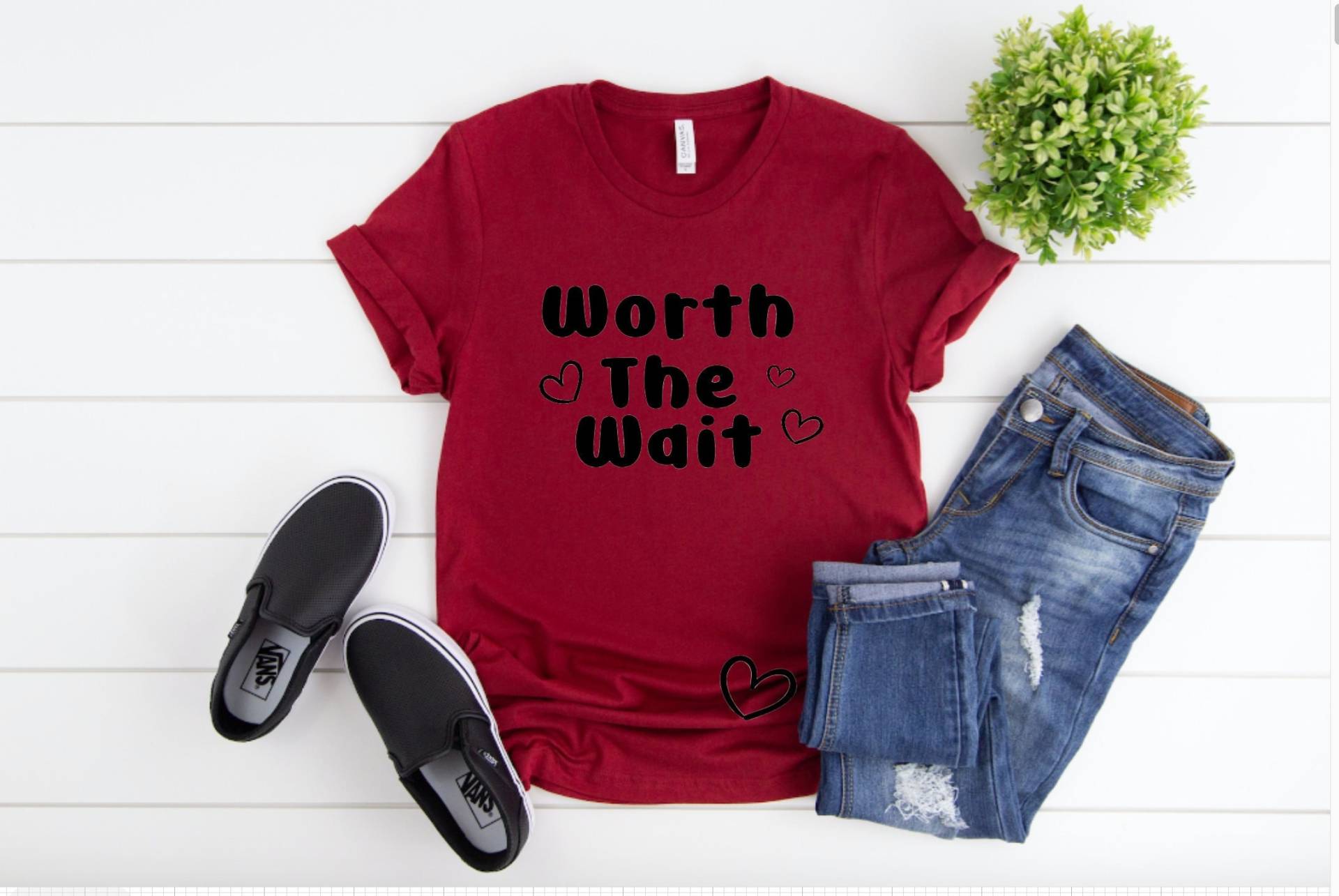 Worth The Wait Umstandsshirt, Süßes Schwangerschaft Ankündigung Shirt, Photo Prop Shirt von AMommysLoveCo