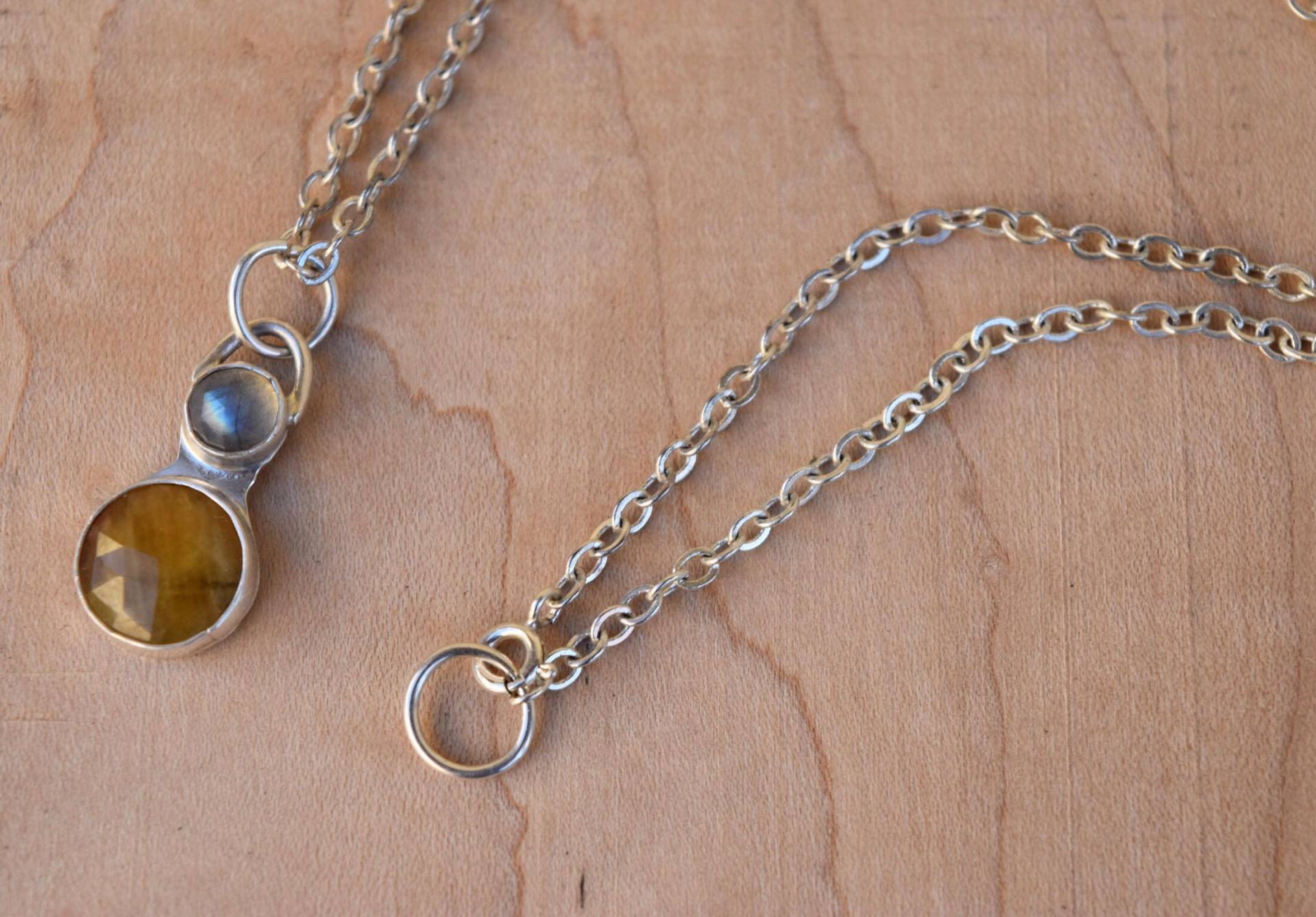 Saphir Und Labradorit Halskette Saphir Und Labradorit Halskette von AMorningstarJewelry