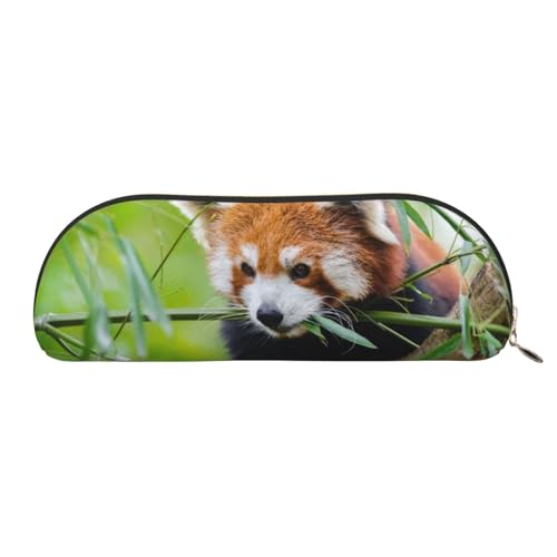 ANABPRMA Federmäppchen aus Leder mit Blumenmuster, halbrund, Aufbewahrungstasche – für Make-up, Stifte und wichtige Dinge, Roter Panda auf Baumzweig, Einheitsgröße, Schulranzen ANABPRMA Federmäppchen aus Leder mit Blumenmuster, halbrund, Aufbewahrungstasche – für Make-up, Stifte und wichtige Dinge, Roter Panda auf Baumzweig, Einheitsgröße, Schulranzen von ANABPRMA