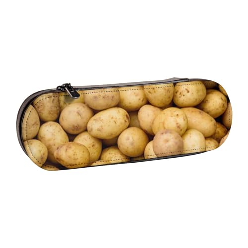 ANABPRMA Federmäppchen mit Krankenschwester-Muster, aus Leder, multifunktional, mit Reißverschluss, für Schreibwaren, Make-up oder kleines Zubehör, Violett, Gartenkartoffeln, Einheitsgröße von ANABPRMA