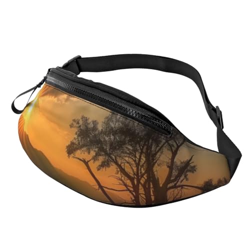 Gürteltasche mit Totenköpfen und Blumen für Männer und Frauen, modische Festival-Gürteltasche, Reisen, Sport, Wandern, Letzte Sonnenstrahlen, Einheitsgröße Gürteltasche mit Totenköpfen und Blumen für Männer und Frauen, modische Festival-Gürteltasche, Reisen, Sport, Wandern, Letzte Sonnenstrahlen, Einheitsgröße von ANABPRMA