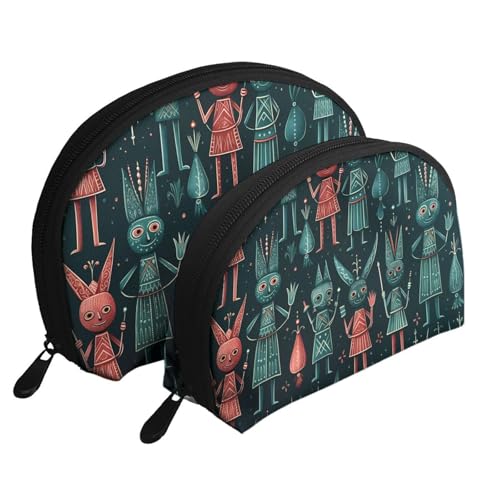 Tragbare Kosmetiktasche mit USA-Flagge, Reise-Make-up-Organizer mit Reißverschluss und Innenfächern, Damen Nussknacker Ballett Xmas Dance, Einheitsgröße von ANABPRMA