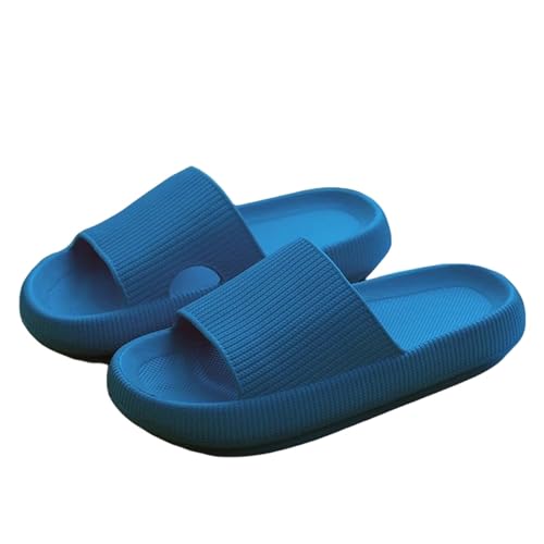 ANAIUCY Badelatschen Herren Dicke Plattform Badezimmer Hausrückschuhe Frauen Mode Innenrutschen Frau Sandalen Sommer Nicht-schlupf-flip Flops-blau-34-35 von ANAIUCY