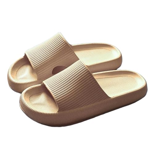 ANAIUCY Badelatschen Herren Dicke Plattform Badezimmer Hausrückschuhe Frauen Mode Innenrutschen Frau Sandalen Sommer Nicht-schlupf-flip Flops-khaki-38-39 von ANAIUCY