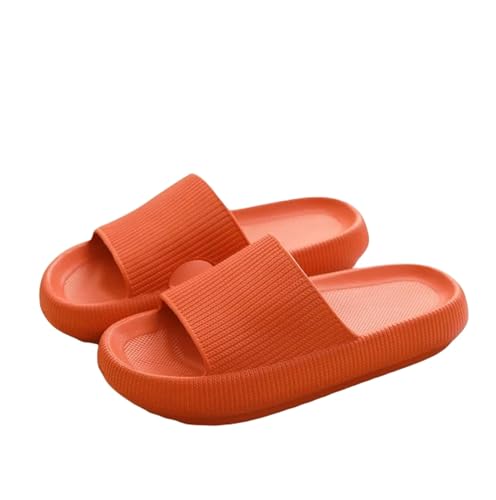 ANAIUCY Badelatschen Herren Dicke Plattform Badezimmer Hausrückschuhe Frauen Mode Innenrutschen Frau Sandalen Sommer Nicht-schlupf-flip Flops-orange-38-39 von ANAIUCY