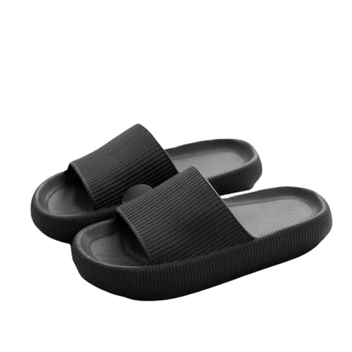 ANAIUCY Badelatschen Herren Dicke Plattform Badezimmer Hausrückschuhe Frauen Mode Innenrutschen Frau Sandalen Sommer Nicht-schlupf-flip Flops-schwarz-34-35 von ANAIUCY