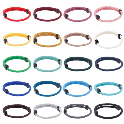 ANATTASOUL Nautische Geflochtene Seilarmbänder, Verstellbares Geflochtenes Armband, Handgefertigtes Marineblaues Schnurarmband, Männer Frauen Geflochtene Armbänder Geschenke von ANATTASOUL