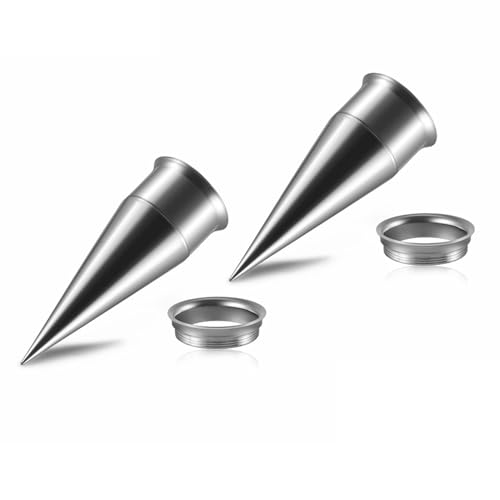 ANAZOZ 12mm Tunnel, Edelstahl Ohr Flesh Plug 2er Set Dehnstäbe Tunnel Herren, Ohr Expander Ohrringe Silber ANAZOZ 12mm Tunnel, Edelstahl Ohr Flesh Plug 2er Set Dehnstäbe Tunnel Herren, Ohr Expander Ohrringe Silber von ANAZOZ