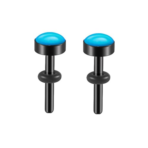 ANAZOZ 2.5mm Tunnel, Ohr Flesh Plug Edelstahl 2er Set Ohr Piercing Damen, Ohr Expander Ohrringe Blau ANAZOZ 2.5mm Tunnel, Ohr Flesh Plug Edelstahl 2er Set Ohr Piercing Damen, Ohr Expander Ohrringe Blau von ANAZOZ