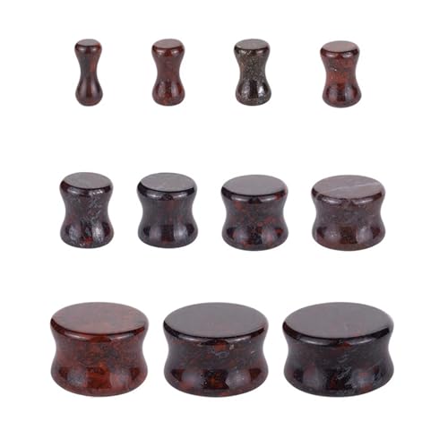 ANAZOZ 3mm-20mm Tunnel, Flesh Plug Stein 22er Set Piercing Ohrstecker Herren, Ohr Expander Ohrringe Bunt von ANAZOZ