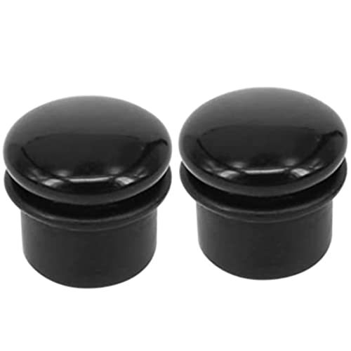 ANAZOZ 6mm Tunnel, Acryl Ohr Expander Plug 2 Stück Ohr Piercing Damen, Ohr-Stretching Ohrringe Schwarz von ANAZOZ