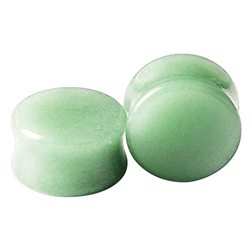 ANAZOZ 8mm Tunnel, Stein Flesh Plug 2er Set Ohrringe Piercing Herren, Ohr Expander Ohrringe Grün ANAZOZ 8mm Tunnel, Stein Flesh Plug 2er Set Ohrringe Piercing Herren, Ohr Expander Ohrringe Grün von ANAZOZ