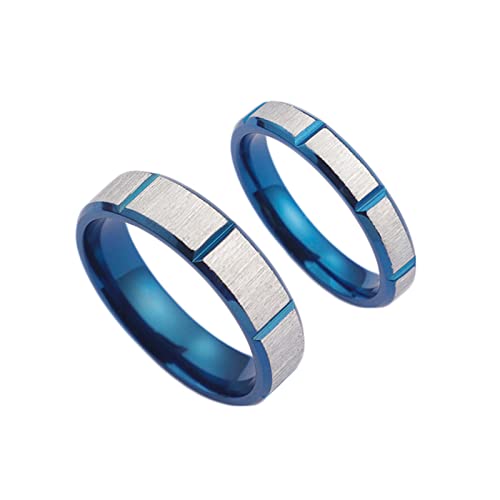ANAZOZ Edelstahl Ringe Partnerringe, Partnerringe mit Gravur Trauringe Parre Blauer Mattring Frau 52 + Mann 65 ANAZOZ Edelstahl Ringe Partnerringe, Partnerringe mit Gravur Trauringe Parre Blauer Mattring Frau 52 + Mann 65 von ANAZOZ