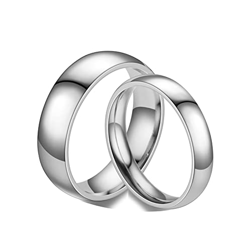 ANAZOZ Eheringe Edelstahl Paarpreis, Trauringe Paarpreis Personalisierte Bandring 4mm/6mm Frau 57 + Mann 67 ANAZOZ Eheringe Edelstahl Paarpreis, Trauringe Paarpreis Personalisierte Bandring 4mm/6mm Frau 57 + Mann 67 von ANAZOZ