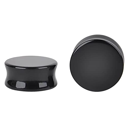 ANAZOZ Ohr Plug 10mm, Ohr Expander Tunnel Stein 2er Set Piercing-Schmuck Herren, Ohr-Stretching Ohrringe Schwarz ANAZOZ Ohr Plug 10mm, Ohr Expander Tunnel Stein 2er Set Piercing-Schmuck Herren, Ohr-Stretching Ohrringe Schwarz von ANAZOZ