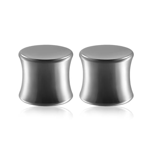 ANAZOZ Ohr Plug 12mm, Ohr Flesh Tunnel Titan 2er Set Piercing Ohrstecker Herren, Ohr Expander Ohrringe Silber ANAZOZ Ohr Plug 12mm, Ohr Flesh Tunnel Titan 2er Set Piercing Ohrstecker Herren, Ohr Expander Ohrringe Silber von ANAZOZ