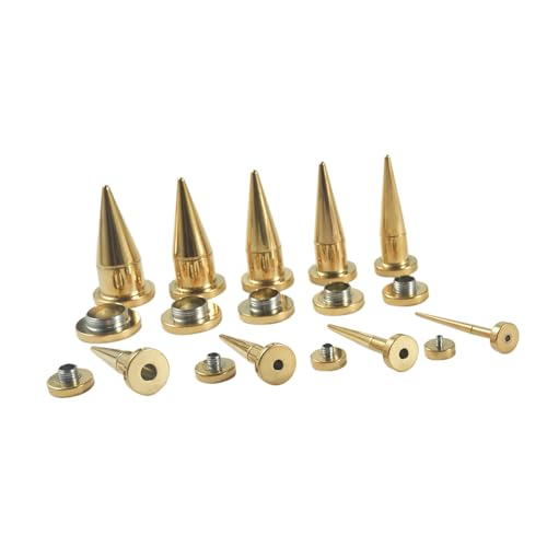 ANAZOZ Ohr Plug 2mm-10mm, Flesh Tunnel Edelstahl 9 Stück Dehnstäbe Tunnel Herren, Ohr Expander Ohrringe Gold von ANAZOZ