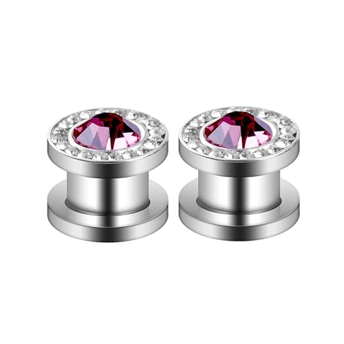 ANAZOZ Ohr Plug 4mm, Edelstahl Flesh Tunnel 2er Set Ohrstecker Piercing Damen, Ohr Expander Ohrringe Silber ANAZOZ Ohr Plug 4mm, Edelstahl Flesh Tunnel 2er Set Ohrstecker Piercing Damen, Ohr Expander Ohrringe Silber von ANAZOZ
