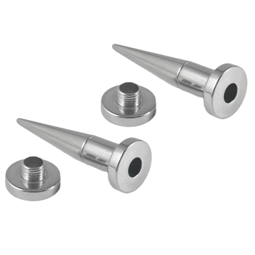 ANAZOZ Ohr Tunnel 8mm, Ohr Expander Plug Edelstahl 2 Stück Dehnstäbe Tunnel Herren, Ohr-Stretching Ohrringe Silber von ANAZOZ